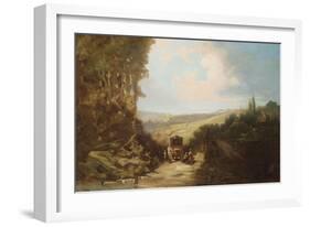 Landscape with Carriage-Leon Bakst-Framed Giclee Print