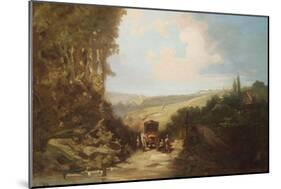 Landscape with Carriage-Leon Bakst-Mounted Giclee Print