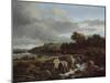 Landscape with Cascade, 1670s-Jacob Isaaksz Ruisdael-Mounted Giclee Print