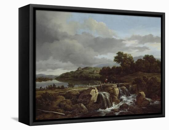 Landscape with Cascade, 1670s-Jacob Isaaksz Ruisdael-Framed Stretched Canvas