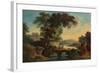 Landscape with Castle and Bridge-John Oldfield-Framed Giclee Print