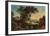 Landscape with Castle and Bridge-John Oldfield-Framed Giclee Print