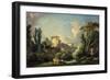 Landscape with Castle and Mill, c.1765-Francois Boucher-Framed Giclee Print