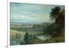 Landscape with Castle and River and Chepstow Castle, 1862-Henry Dawson-Framed Giclee Print