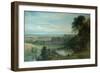 Landscape with Castle and River and Chepstow Castle, 1862-Henry Dawson-Framed Giclee Print