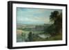 Landscape with Castle and River and Chepstow Castle, 1862-Henry Dawson-Framed Giclee Print