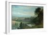 Landscape with Castle and River and Chepstow Castle, 1862-Henry Dawson-Framed Giclee Print