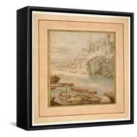 Landscape with Castle and River-Paul Brill Or Bril-Framed Stretched Canvas