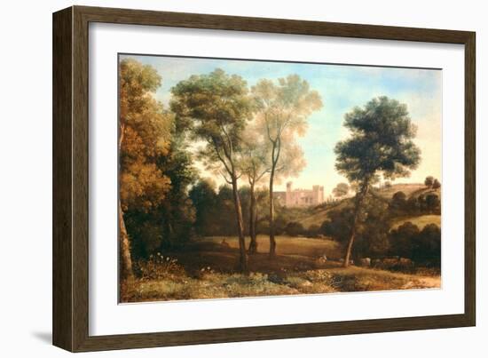 Landscape with Castle-Claude Lorraine-Framed Giclee Print
