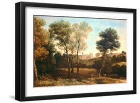 Landscape with Castle-Claude Lorraine-Framed Giclee Print