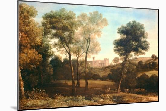 Landscape with Castle-Claude Lorraine-Mounted Giclee Print