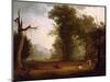 Landscape with Cattle, 1846-George Caleb Bingham-Mounted Giclee Print