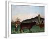 Landscape with Cattle, C. 1900-Henri Rousseau-Framed Giclee Print