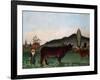 Landscape with Cattle, C. 1900-Henri Rousseau-Framed Giclee Print