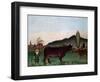 Landscape with Cattle, C. 1900-Henri Rousseau-Framed Giclee Print