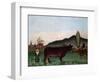 Landscape with Cattle, C. 1900-Henri Rousseau-Framed Giclee Print