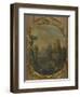 Landscape with Cattle Crossing a Stream and Shepherd-null-Framed Giclee Print