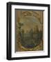 Landscape with Cattle Crossing a Stream and Shepherd-null-Framed Giclee Print