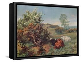 Landscape with Cattle (In the Nower, Dorking), c1899-Charles Collins-Framed Stretched Canvas