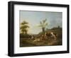 Landscape with Cattle Near Darthuizen-Hendrik Stokvisch-Framed Art Print