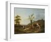 Landscape with Cattle Near Darthuizen-Hendrik Stokvisch-Framed Art Print