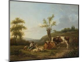 Landscape with Cattle Near Darthuizen-Hendrik Stokvisch-Mounted Art Print