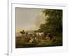 Landscape with Cattle-Pieter Gerardus van Os-Framed Art Print