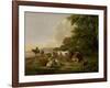 Landscape with Cattle-Pieter Gerardus van Os-Framed Art Print