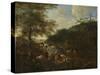 Landscape with Cattle-Adam Pijnacker-Stretched Canvas