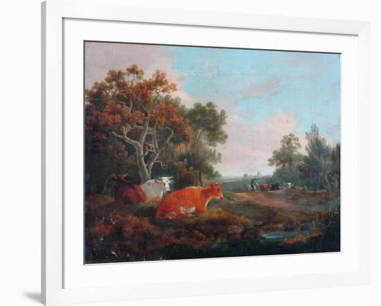 Landscape with Cattle-William Collins-Framed Giclee Print