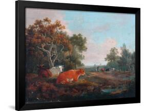 Landscape with Cattle-William Collins-Framed Giclee Print