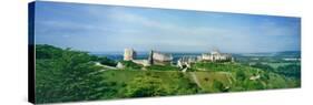 Landscape with Chateau Gailard in background, Les Andelys, Normandy, France-null-Stretched Canvas