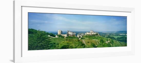 Landscape with Chateau Gailard in background, Les Andelys, Normandy, France-null-Framed Photographic Print