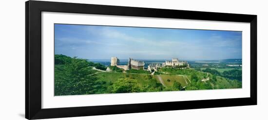 Landscape with Chateau Gailard in background, Les Andelys, Normandy, France-null-Framed Photographic Print