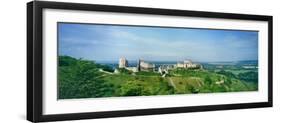 Landscape with Chateau Gailard in background, Les Andelys, Normandy, France-null-Framed Photographic Print