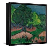 Landscape with Chestnut Tree, 1913-Ernst Ludwig Kirchner-Framed Stretched Canvas