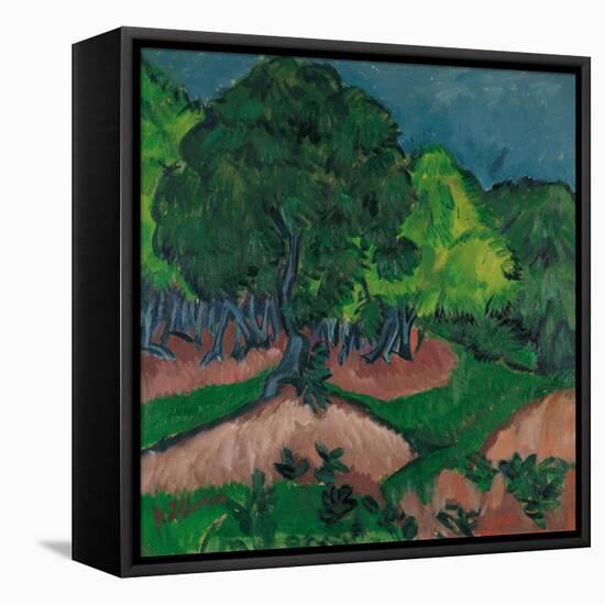 Landscape with Chestnut Tree, 1913-Ernst Ludwig Kirchner-Framed Stretched Canvas