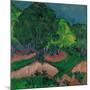 Landscape with Chestnut Tree, 1913-Ernst Ludwig Kirchner-Mounted Giclee Print