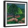 Landscape with Chestnut Tree, 1913-Ernst Ludwig Kirchner-Framed Giclee Print