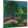 Landscape with Chestnut Tree, 1913-Ernst Ludwig Kirchner-Mounted Giclee Print