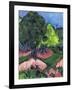 Landscape with Chestnut Tree; Landschaft Mit Kastanienbaum, 1913-Ernst Ludwig Kirchner-Framed Giclee Print