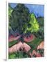 Landscape with Chestnut Tree-Ernst Ludwig Kirchner-Framed Premium Giclee Print