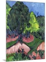 Landscape with Chestnut Tree-Ernst Ludwig Kirchner-Mounted Premium Giclee Print