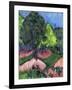 Landscape with Chestnut Tree-Ernst Ludwig Kirchner-Framed Giclee Print