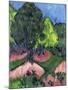 Landscape with Chestnut Tree-Ernst Ludwig Kirchner-Mounted Giclee Print