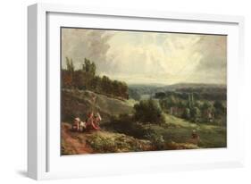 Landscape with Children-Samuel Bough-Framed Giclee Print