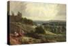 Landscape with Children-Samuel Bough-Stretched Canvas