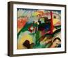 Landscape with Chimneys, 1910-Wassily Kandinsky-Framed Giclee Print