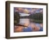 Landscape with Christmas Tree Lake and evergreen forest at sunset, White Mountain Apache Reserva...-Panoramic Images-Framed Photographic Print