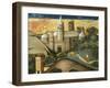 Landscape with Church, the Flight into Egypt, Verdu Retable, 1430-61, Llieda School, Detail-Jaime Ferrer-Framed Giclee Print
